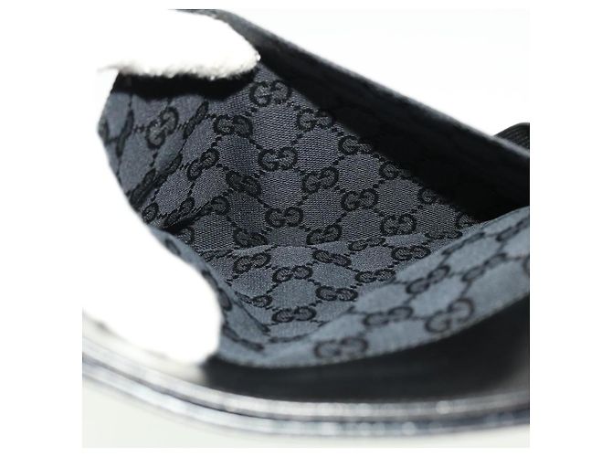 GUCCI GG Canvas Flat Shoulder Bag Black 0348 - vista 19