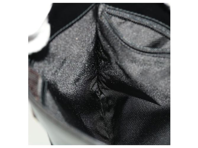 GUCCI GG Canvas Flat Shoulder Bag Black 0348 - vista 20