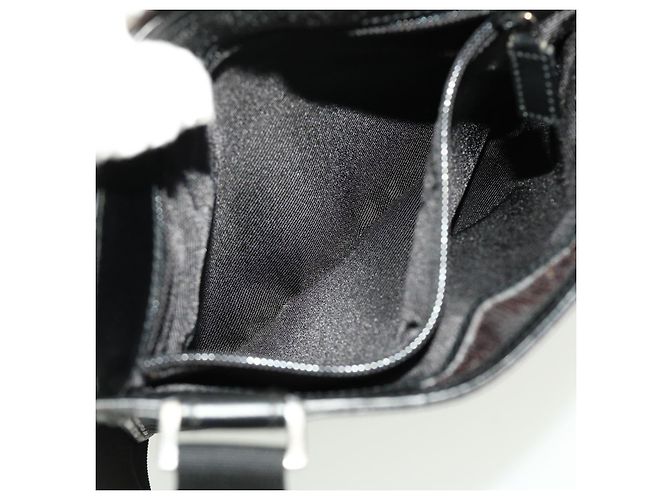 GUCCI GG Canvas Flat Shoulder Bag Black 0348 - vista 22