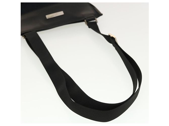 GUCCI GG Canvas Flat Shoulder Bag Black 0348 - vista 7
