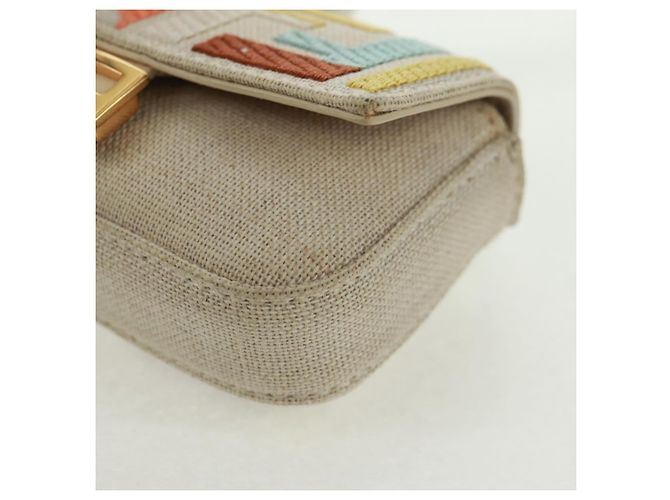 FENDI Zucca Canvas Micro Bucket Charm Multicolor Gold - vista 14