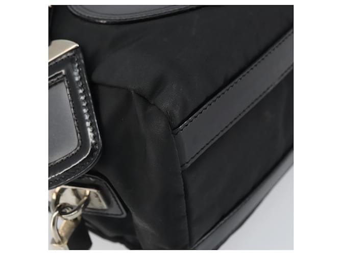 PRADA Hand Bag Nylon Black Silver - vista 16