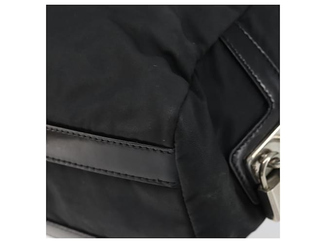 PRADA Hand Bag Nylon Black Silver - vista 17