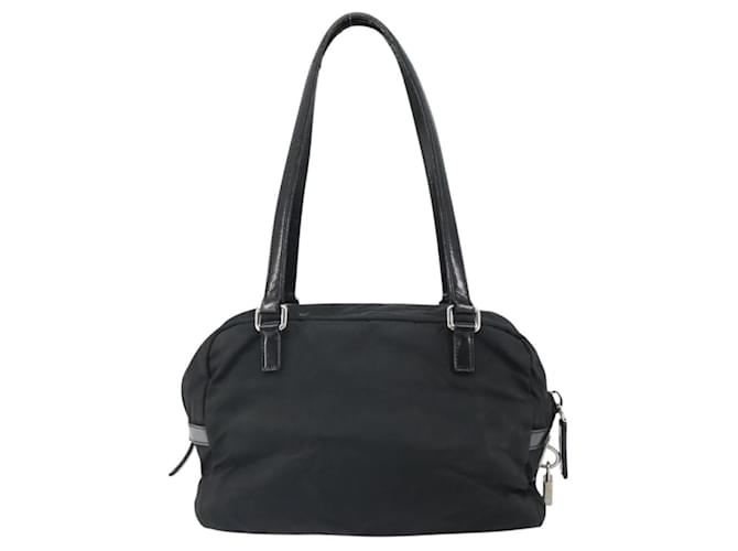PRADA Hand Bag Nylon Black Silver - vista 2