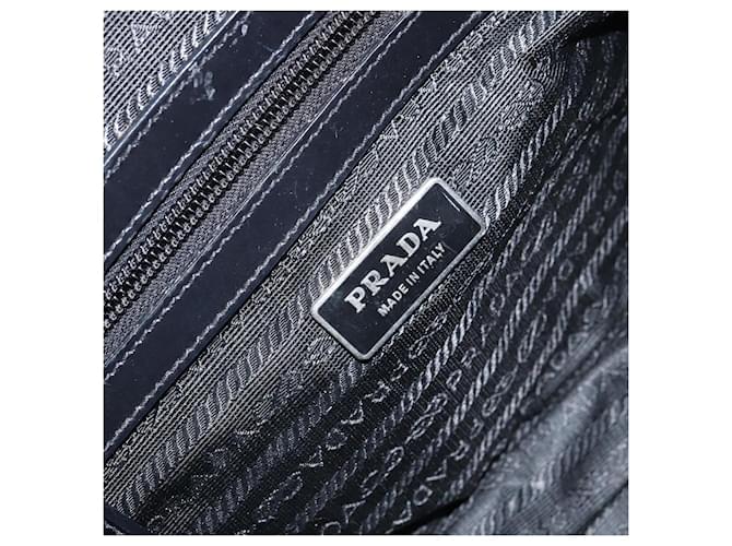 PRADA Hand Bag Nylon Black Silver - vista 22