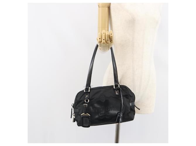 PRADA Hand Bag Nylon Black Silver - vista 27
