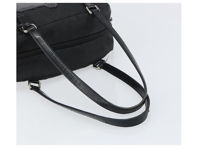 PRADA Hand Bag Nylon Black Silver - vista 7