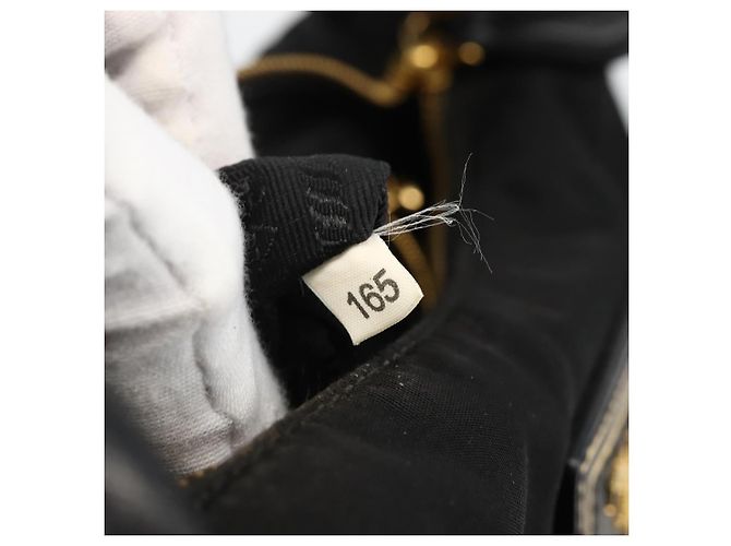 PRADA Hand Bag Nylon 2way Black Gold - vista 24