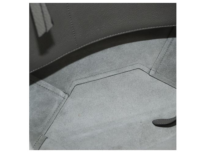 Céline CELINE Cabas Phantom Tote Bag Leather Gray Silver - vista 11