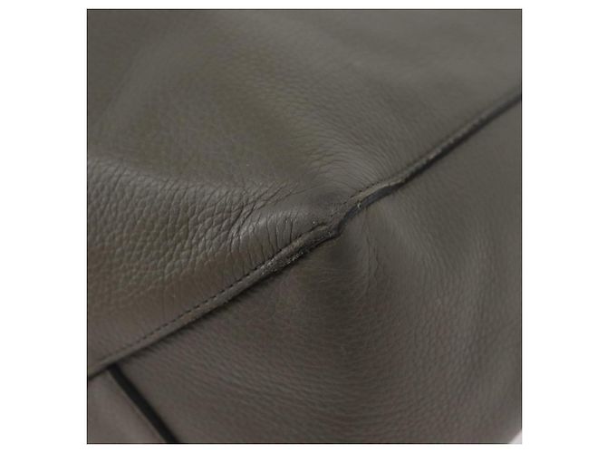 Céline CELINE Cabas Phantom Tote Bag Leather Gray Silver - vista 14