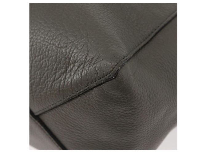 Céline CELINE Cabas Phantom Tote Bag Leather Gray Silver - vista 16