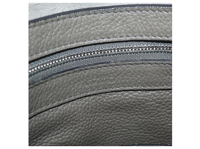 Céline CELINE Cabas Phantom Tote Bag Leather Gray Silver - vista 17