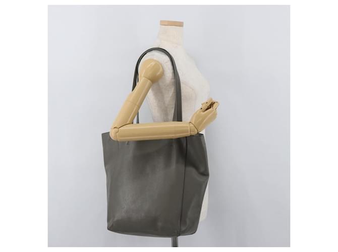 Céline CELINE Cabas Phantom Tote Bag Leather Gray Silver - vista 22