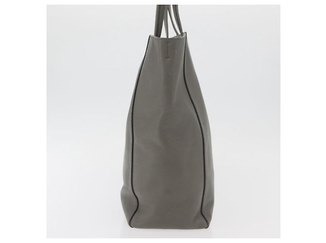 Céline CELINE Cabas Phantom Tote Bag Leather Gray Silver - vista 4