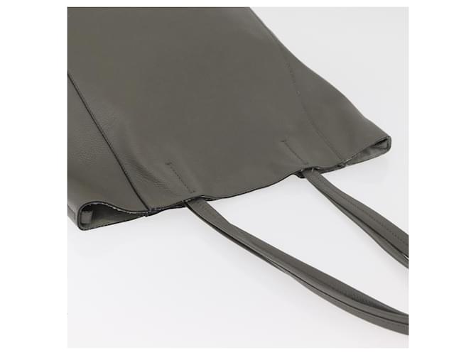 Céline CELINE Cabas Phantom Tote Bag Leather Gray Silver - vista 6