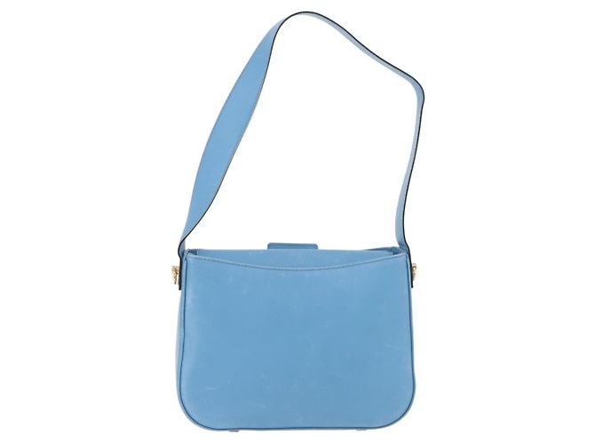 Céline CELINE Shoulder Bag Leather Light Blue Gold - vista 2