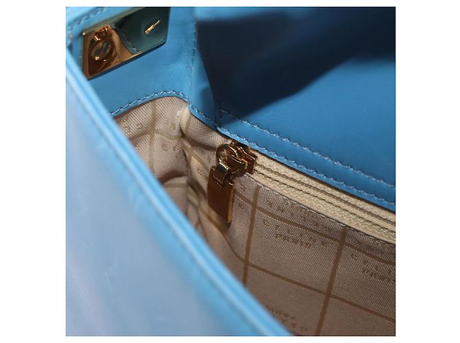 Céline CELINE Shoulder Bag Leather Light Blue Gold - vista 20