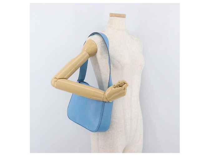Céline CELINE Shoulder Bag Leather Light Blue Gold - vista 22