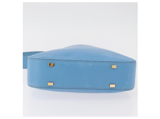Céline CELINE Shoulder Bag Leather Light Blue Gold - vista 5
