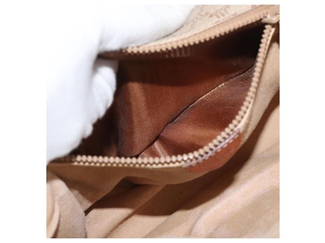 Céline CELINE Macadam Canvas Hand Bag PVC Beige Gold - vista 11