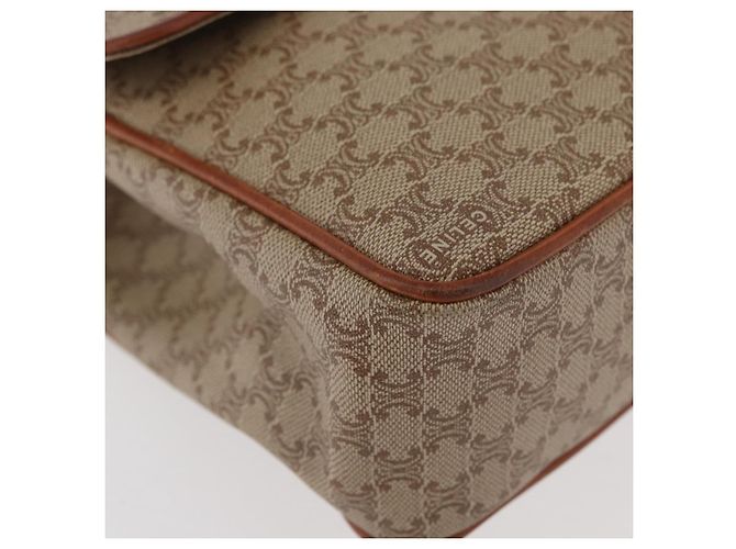 Céline CELINE Macadam Canvas Hand Bag PVC Beige Gold - vista 14