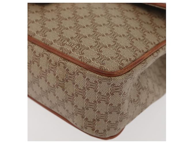 Céline CELINE Macadam Canvas Hand Bag PVC Beige Gold - vista 15