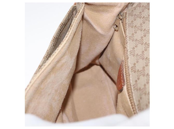 Céline CELINE Macadam Canvas Hand Bag PVC Beige Gold - vista 21
