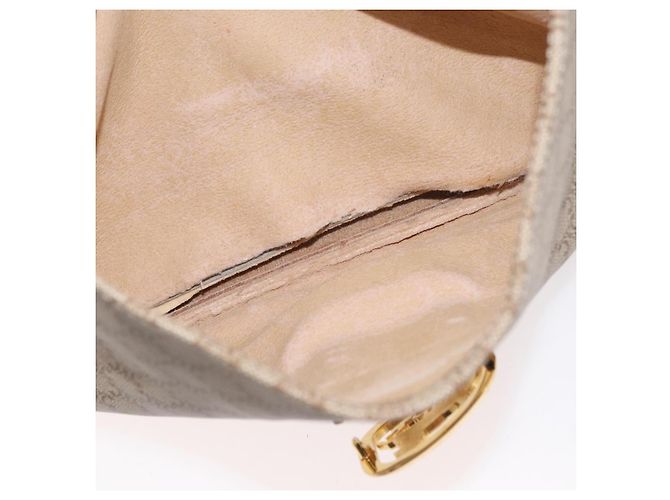 Céline CELINE Macadam Canvas Hand Bag PVC Beige Gold - vista 23