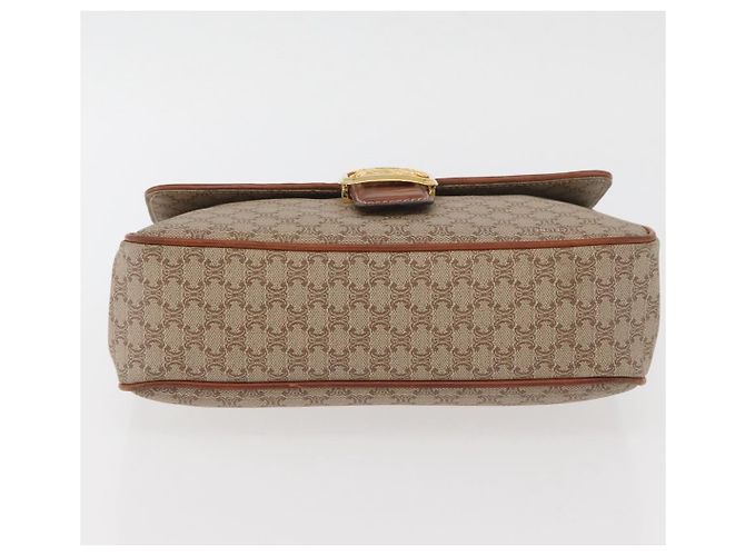 Céline CELINE Macadam Canvas Hand Bag PVC Beige Gold - vista 5