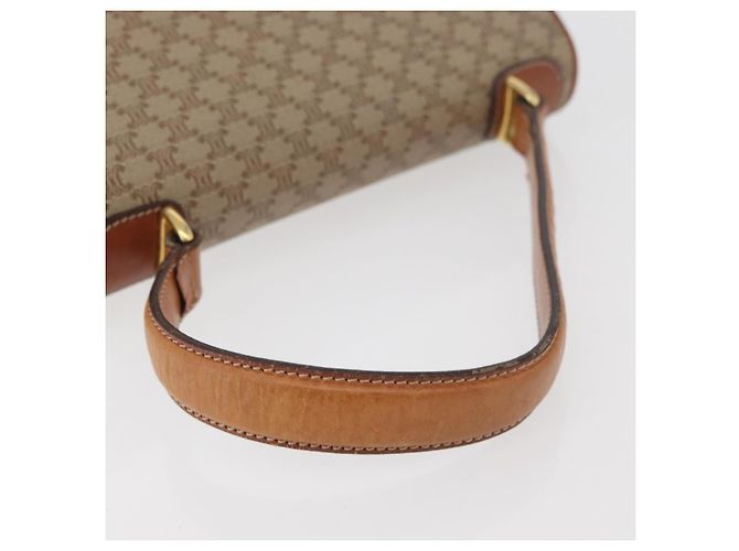 Céline CELINE Macadam Canvas Hand Bag PVC Beige Gold - vista 7