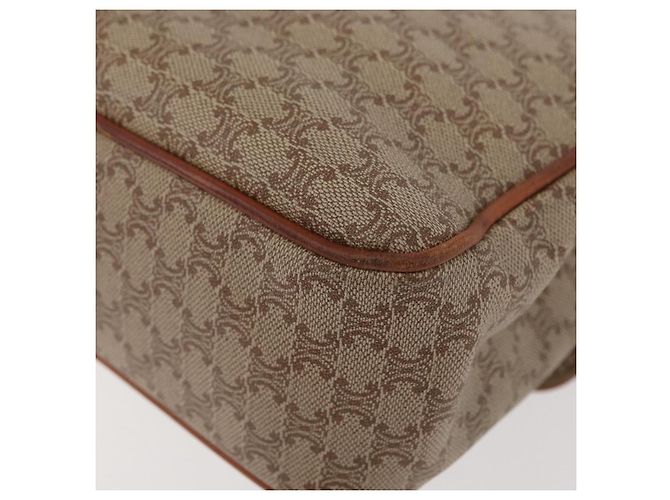 Céline CELINE Macadam Canvas Hand Bag PVC Beige Gold - vista 9