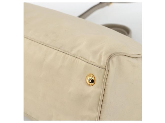 PRADA Hand Bag Nylon 2way Beige Gold - vista 15
