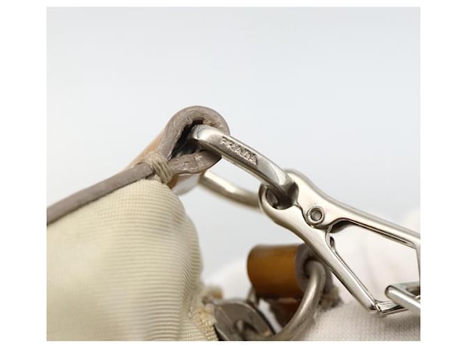 PRADA Hand Bag Nylon 2way Beige Silver - vista 10