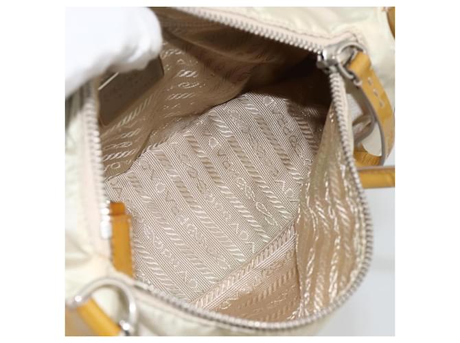 PRADA Hand Bag Nylon 2way Beige Silver - vista 11