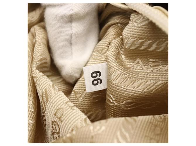 PRADA Hand Bag Nylon 2way Beige Silver - vista 12