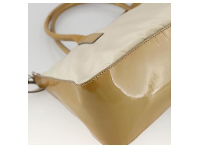PRADA Hand Bag Nylon 2way Beige Silver - vista 19