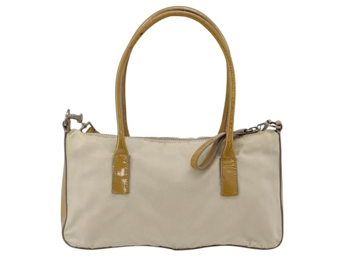 PRADA Hand Bag Nylon 2way Beige Silver - vista 2