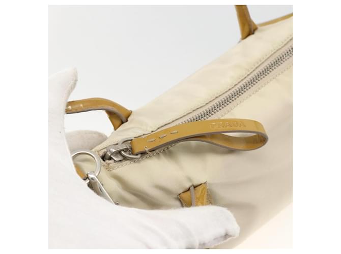 PRADA Hand Bag Nylon 2way Beige Silver - vista 20