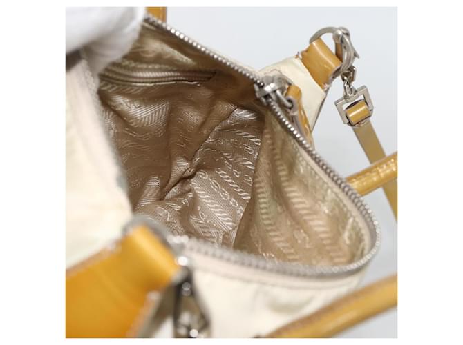 PRADA Hand Bag Nylon 2way Beige Silver - vista 22