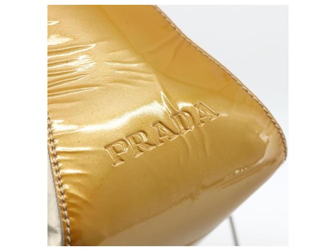 PRADA Hand Bag Nylon 2way Beige Silver - vista 9
