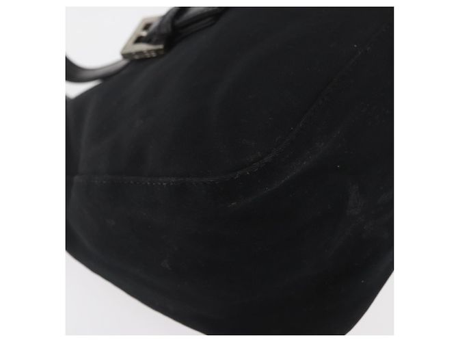 FENDI Mamma Baguette Hand Bag Nylon Black Silver - vista 15