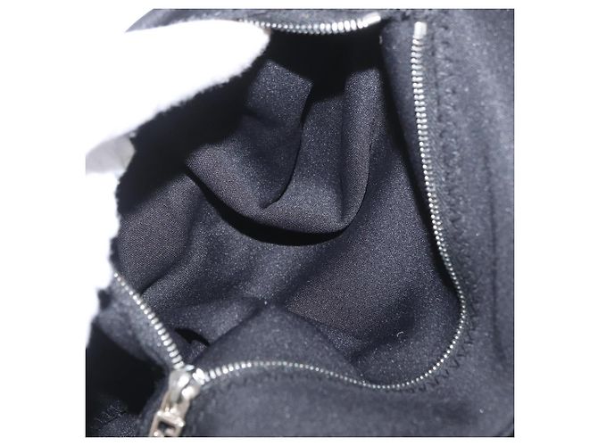 FENDI Mamma Baguette Hand Bag Nylon Black Silver - vista 22