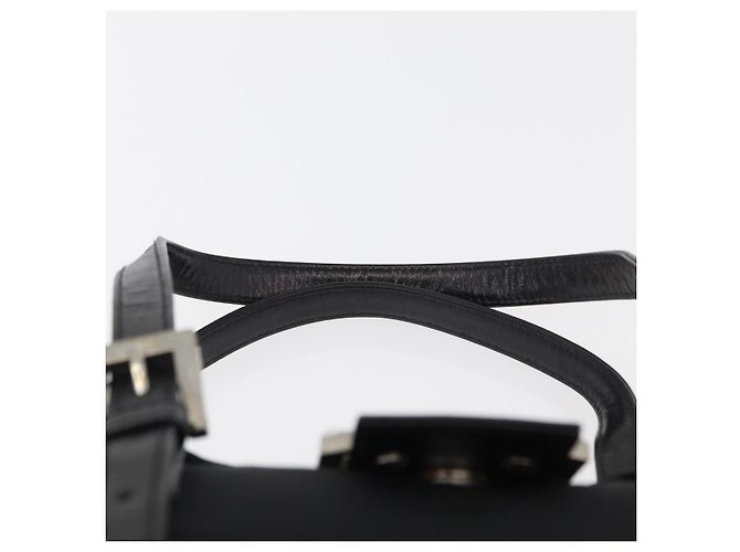 FENDI Mamma Baguette Hand Bag Nylon Black Silver - vista 8