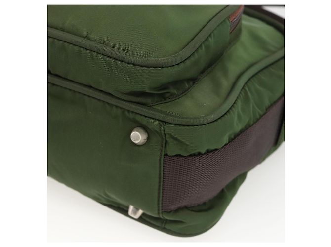 PRADA Schultertasche Nylon Green Silver - Ansicht 9
