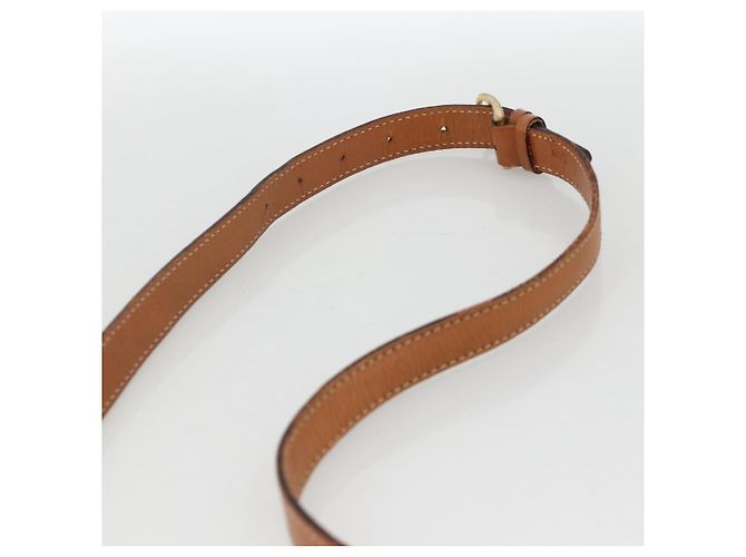 Céline CELINE Sac à épaule en toile Macadam PVC Cuir Marron Or - vue 14
