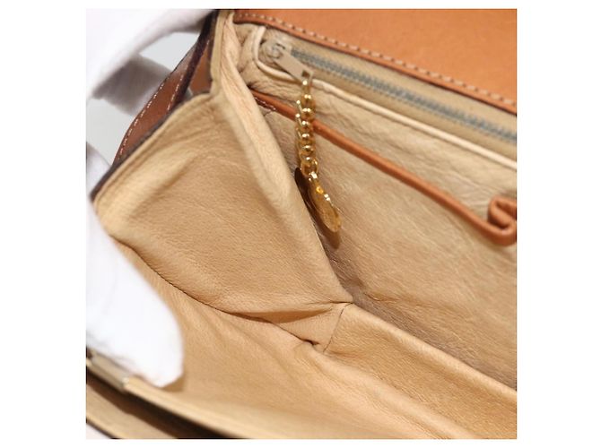 Céline CELINE Sac à épaule en toile Macadam PVC Cuir Marron Or - vue 21