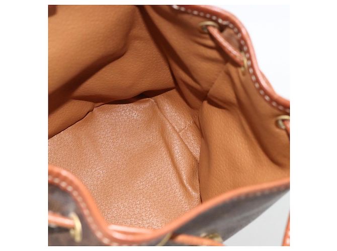 Céline CELINE Macadam Canvas Backpack PVC Leather Brown Gold - vista 20
