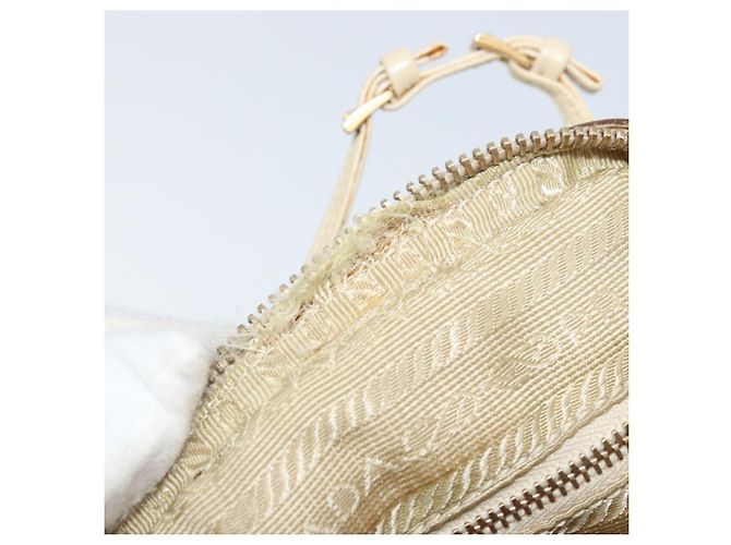 PRADA Hand Bag Nylon Beige Gold - vista 17
