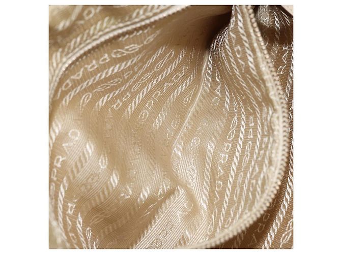PRADA Hand Bag Nylon Beige Gold - vista 22