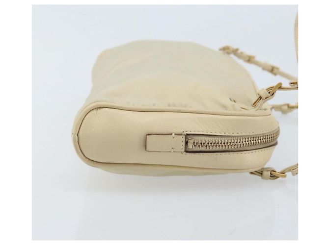 PRADA Hand Bag Nylon Beige Gold - vista 4